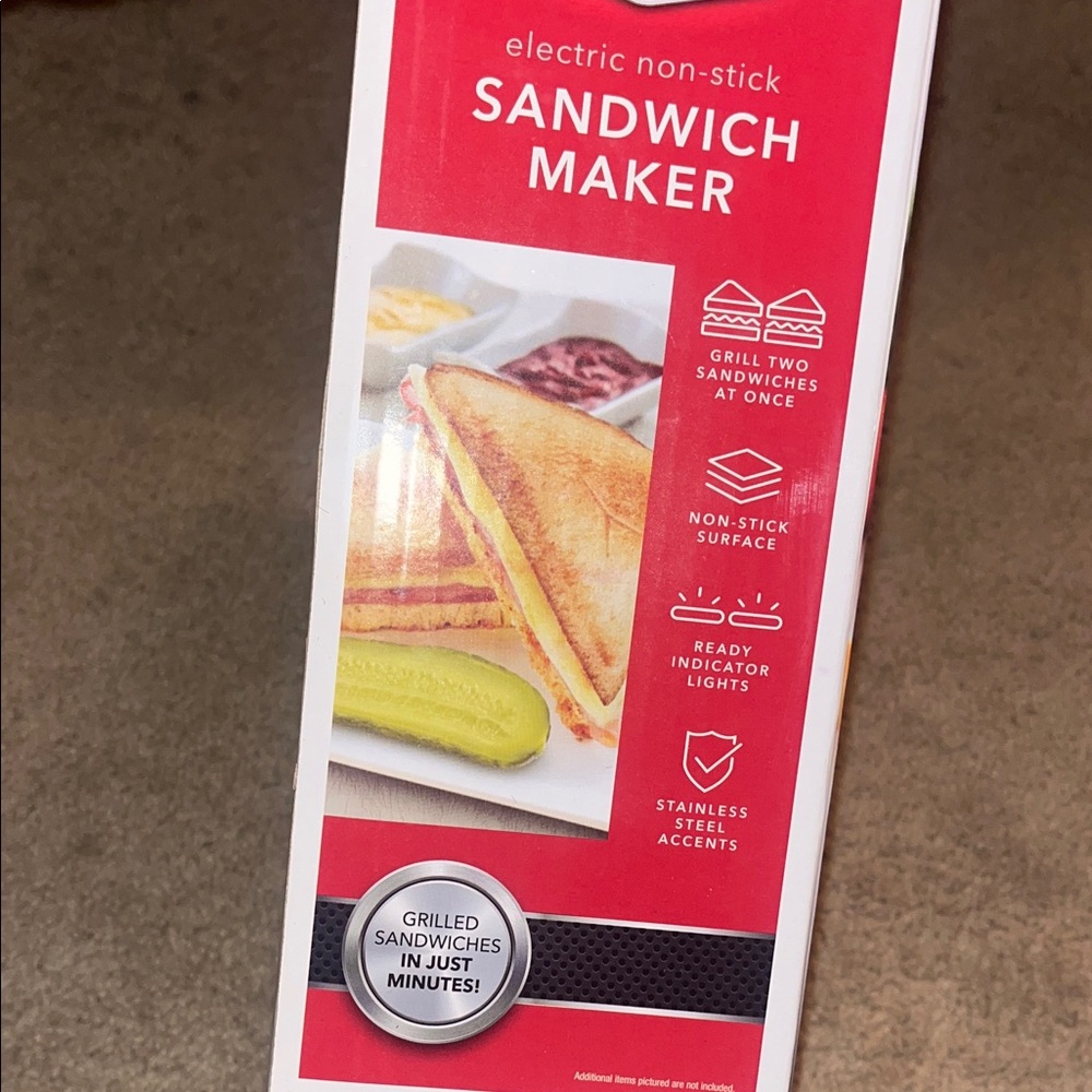 Electric Non-Stick Sandwich Maker - Picture 4 of 5